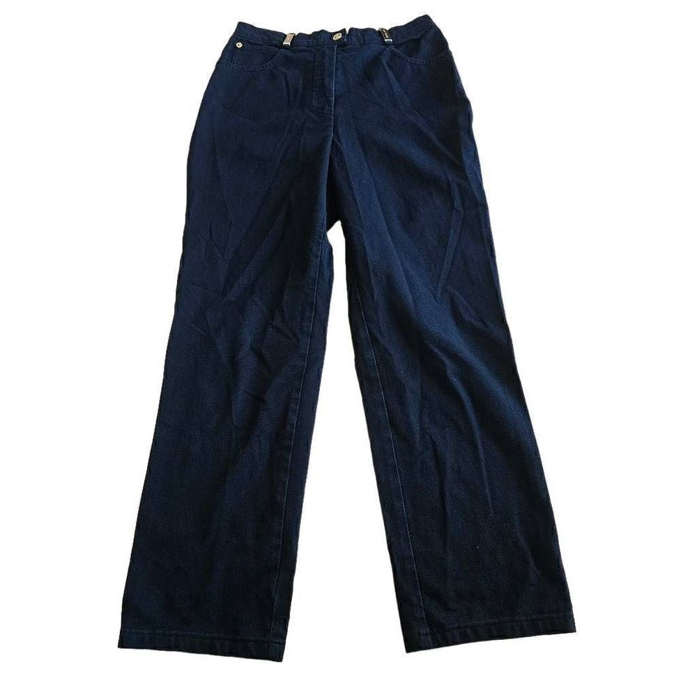 St John sport womens Sz 4 dust black straight leg jeans